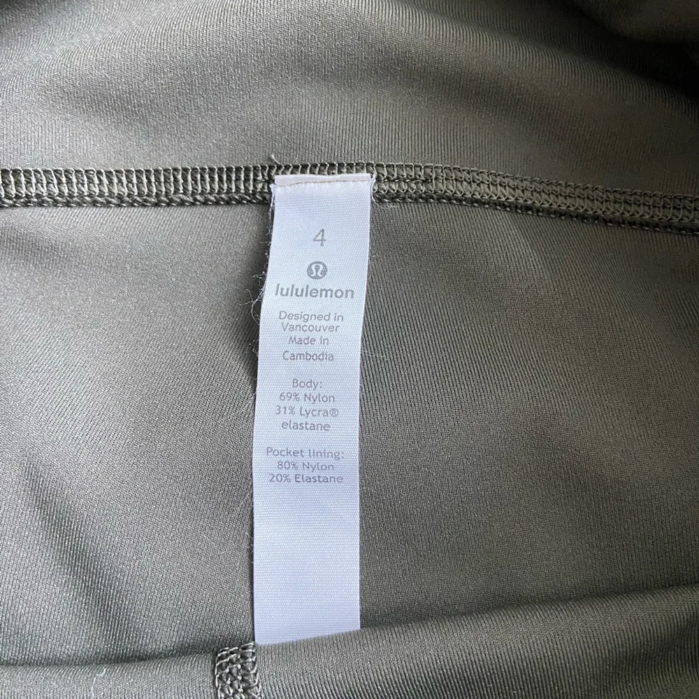 lululemon athletica Olive Green High-Rise Pocket Leggings